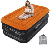 CHERIMOR Twin XL air mattress with built-in pump for quick setup