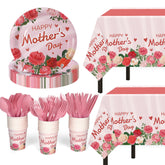 Childom Mothers Day plates 9 inch for festive tables and quick cleanup.