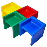 Children's Factory 3-in-1 cube chair in 6-inch seat for compact, kid-friendly seating