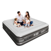 CHILLSUN king air mattress with built-in pump for quick setup
