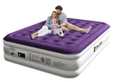 CHILLSUN Queen air mattress with built-in pump for quick, effortless setup.