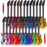 Chitidr inflatable guitar yellow for vibrant party photos and playful stage vibes