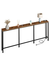 CHOEZON 78.7-inch narrow console table for tight spaces.