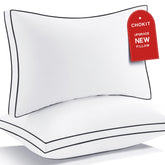 CHOKIT Premium Pillows two-pack, front view, plush hotel-grade comfort.