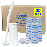 Choneight disposable toilet brush and holder in a tidy bathroom for quick cleanup.