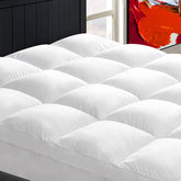 CHOPINMOON full mattress topper with plush pillow top showing luxuriously thick loft