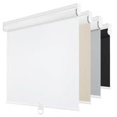 ChrisDowa cordless blackout roller shade front view, sleek design for living rooms and bedrooms.