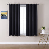 ChrisDowa grommet blackout curtains 2-panel set enhancing room darkening and privacy