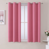 ChrisDowa grommet curtains pink 2-panel set blocks light for a calmer bedroom