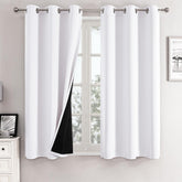 ChrisDowa white blackout curtains install ready for quick setup and full coverage