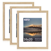 Chrspk natural oak 16x20 frame with mat showcases artwork with crystal clarity