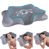 CHxxy Cervical Neck Pillow front view showing ergonomic contour for neck support.