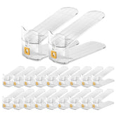 CiBiZi Clear Shoe Slots Organizers front view for quick access