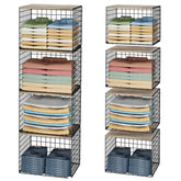 Cidaziya Wider Closet Organizers Top Board highlights extra storage space.