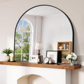 CIRCUMI arched wall mirror 42x42 enhances entryway decor with a bold reflective focal point.