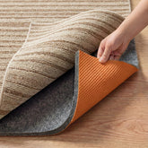 Cizistom rug pad non-slip 5x7ft keeps rugs in place on hardwood floors