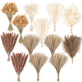 CKBT dried pampas grass centerpiece for elegant dining room decor