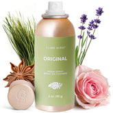 Claire Burke Original Scent Room Spray bottle closeup shows premium design and lasting fragrance.