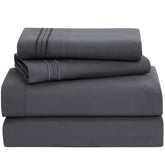 Clara Clark Premier 1800 sheet set folded showing softness and luxury