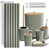 Clara Clark Sage Green toothbrush holder keeps daily essentials neatly organized.