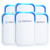 Clarifion air ionizer plugged in for quiet bedroom air improvement