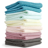 Cleanbear waffle washcloths in cream for soft, skin-friendly cleansing