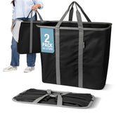 CleverMade collapsible laundry caddy with pop-up frame for instant setup and space savings.