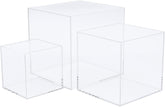 Cliselda cube riser small for compact dessert or jewelry display with clear visibility.
