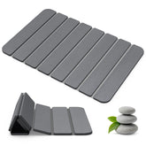 Closefriend diatomaceous-earth stone bath mat with anti-slip surface for confident footing.