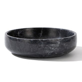 CM CHIC MONDAY 6.7-inch natural black marble bowl, stylish centerpiece and catchall.