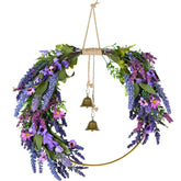 CMINAUS lavender wreath for front door highlighting spring color and curb appeal