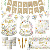 CMUSKO Baby in Bloom banner decor for a festive baby shower