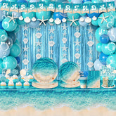 CMUSKO beach party banner decor for a joyful seaside birthday