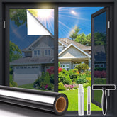 Coavas One Way Privacy Window Film toolkit shown with installation tools for bubble-free setup