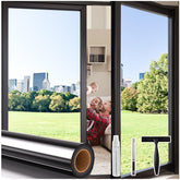 Coavas one-way privacy tint being applied for daytime privacy and outward clarity.