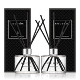 Cocodor Signature Reed Diffuser Set bottles offer long-lasting mandarin citrus and cotton fragrance.