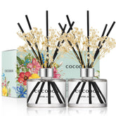 Cocodor white jasmine diffuser bottle enhances calm bedroom atmosphere