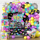 Cocomigo 90s backdrop for neon retro party vibes and photos