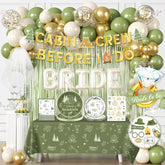 Cocomigo camp bachelorette balloon arch backdrop boosts Instagram-ready photos