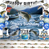 Cocomigo fishing birthday plates: sturdy 350gsm paper for party meals.