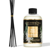 Cocorrína Black Forest refill bottle with eight reeds for lasting fragrance