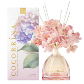 COCORRÍNA cherry blossom reed diffuser bottle for subtle, long-lasting home scent.