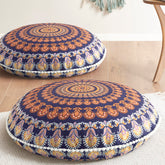 Codi floor pillow insert inside 32-inch round frame for stable seating.