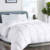 COHOME premium oversized queen comforter fabric close-up showing plush softness for quiet sleep