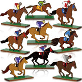 Colingmill Derby horse centerpiece collection adds colorful charm to party tables.