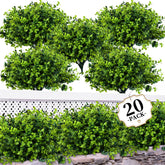 ColoPlay 20 bundles boxwood leaves close-up for lifelike home decor