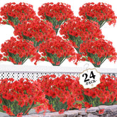 ColoPlay 24 Red Bundles outdoor artificial flowers for year-round color