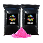 Color Blaze black-out pink powder bags for discreet gender reveal packaging