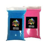 Color Blaze blue powder pouring for vibrant color effects during celebrations.