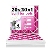 Colorfil 20x20x1 pink color-shift indicator shows replacement timing for fresher air.